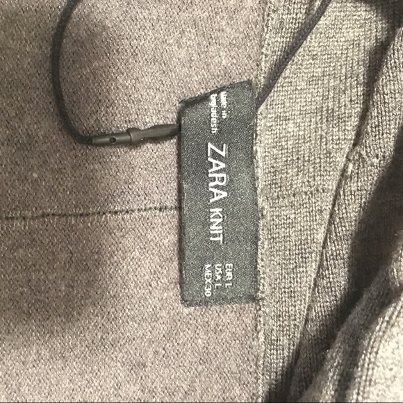Charcoal Grey Zara sweater size L - Picture 2 of 4